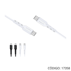 Cable Havit USB-C a USB-C 60W HV-CB6235
