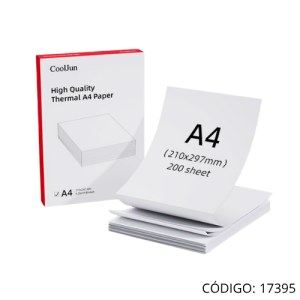 200 Hojas Papel Termico Continuo A4 A80