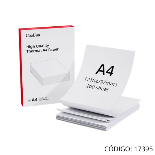 200 Hojas Papel Termico Continuo A4 A80