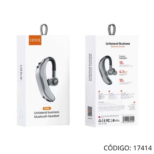 Auricular Bluetooth VIDVIE S QW14 (Manos Libres)