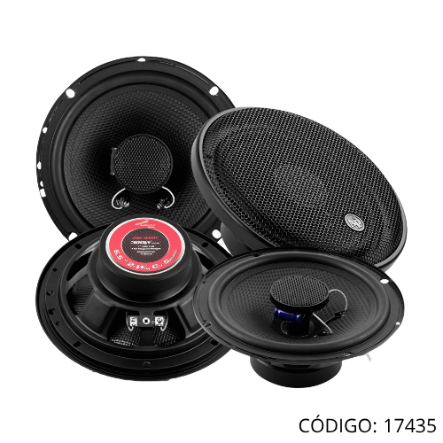 Parlantes 6.5" (2) para Carro 350W AUDIOPIPE.Respuesta de frecuencia: 45 Hz. P.N. CSE-1602T