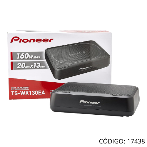 SubWoofer Activo PIONEER TS-WX130EA 160W para Carro. Subwoofer Activo 8 CLASE D.