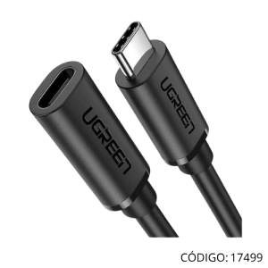 Cable USB-C (M) a USB-C (H) 1 metro EXTENSION.