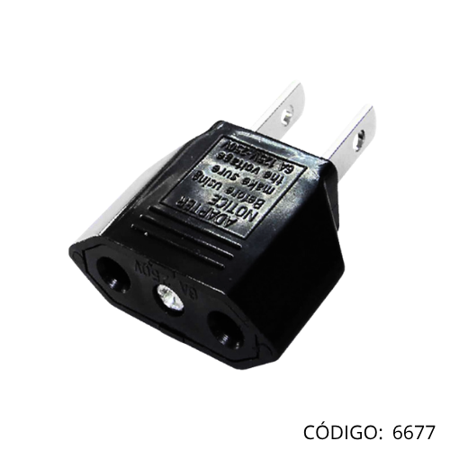 Adaptador de Corriente Redondo a Plano