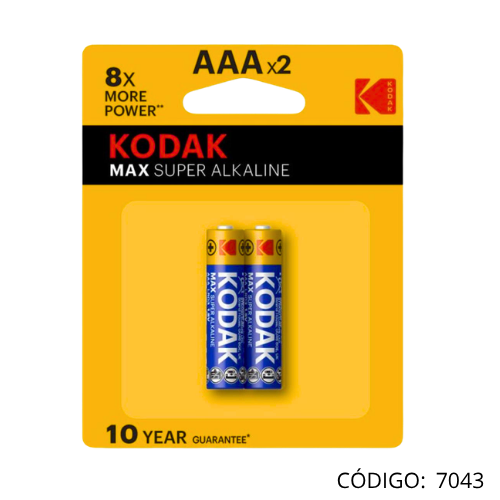 Bateria (2) "AAA" 2Unid KODAK/WESTINHOUSE