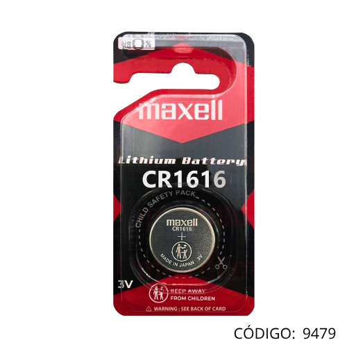 Bateria CR1616 3V p/Control Remoto