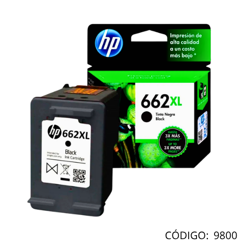 Tinta Negra HP 662XL CZ105A 2515-16/3515