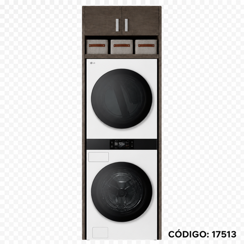 Lavadora+Secadora LG APILADO BLANCO ELEC
